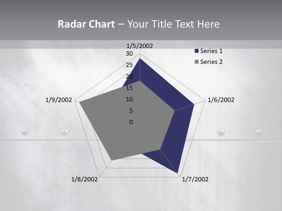 A Metal Door With Rivets And Rivets On It PowerPoint Template