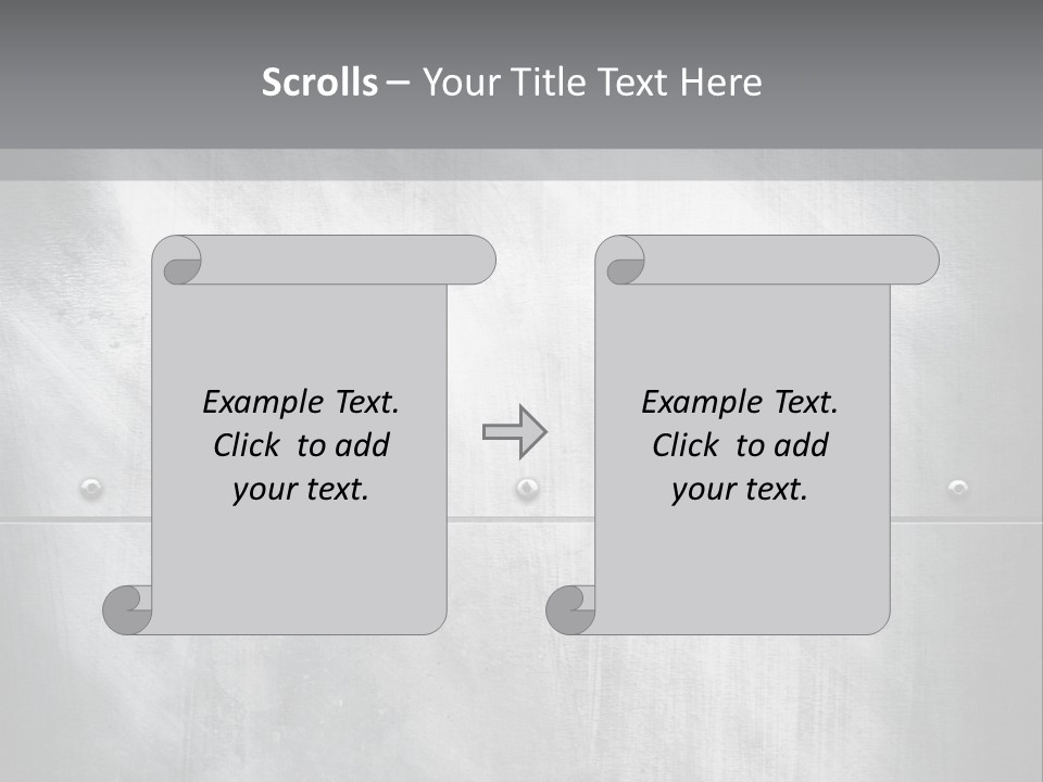 A Metal Door With Rivets And Rivets On It PowerPoint Template