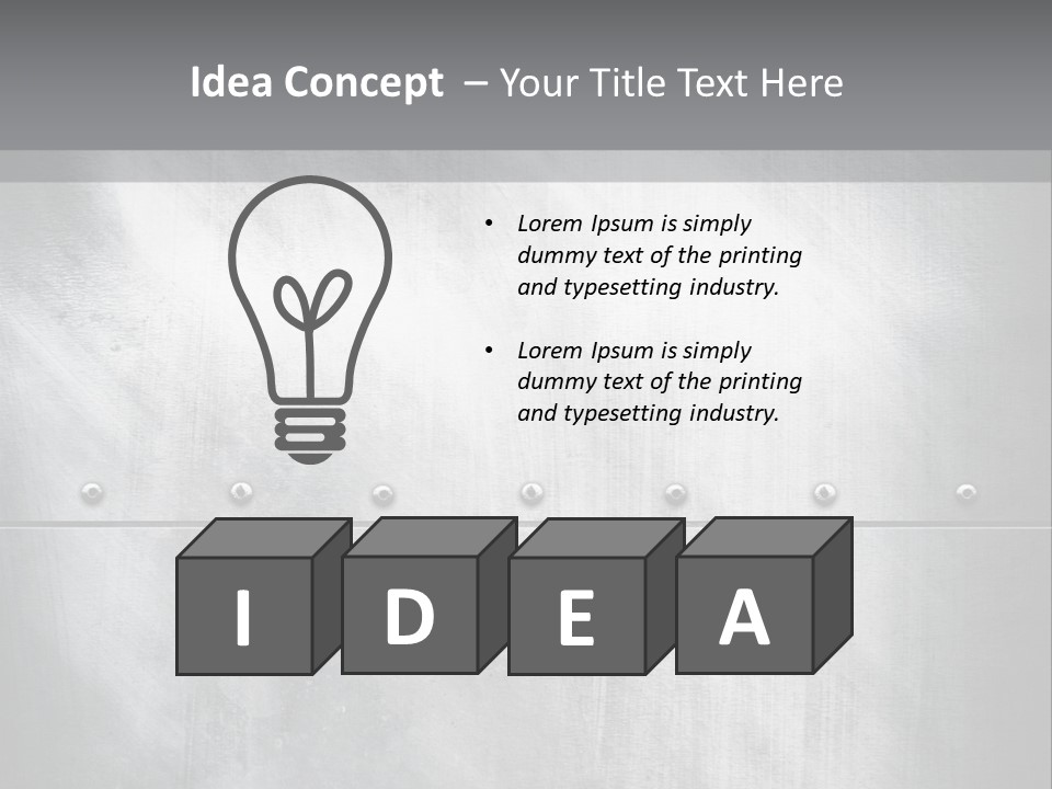 A Metal Door With Rivets And Rivets On It PowerPoint Template