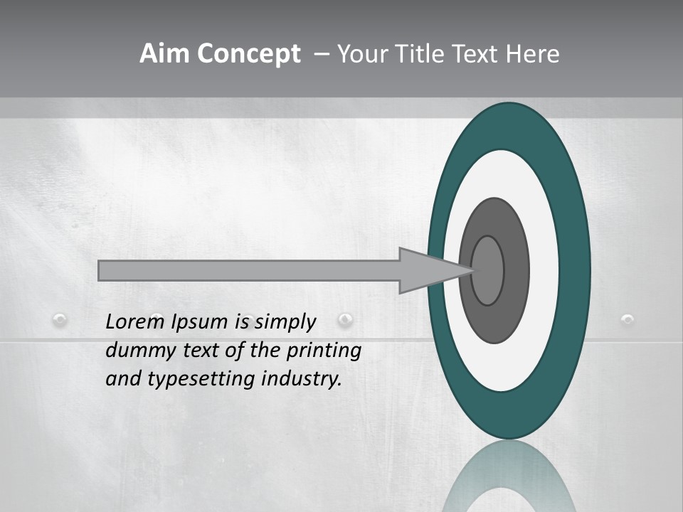 A Metal Door With Rivets And Rivets On It PowerPoint Template
