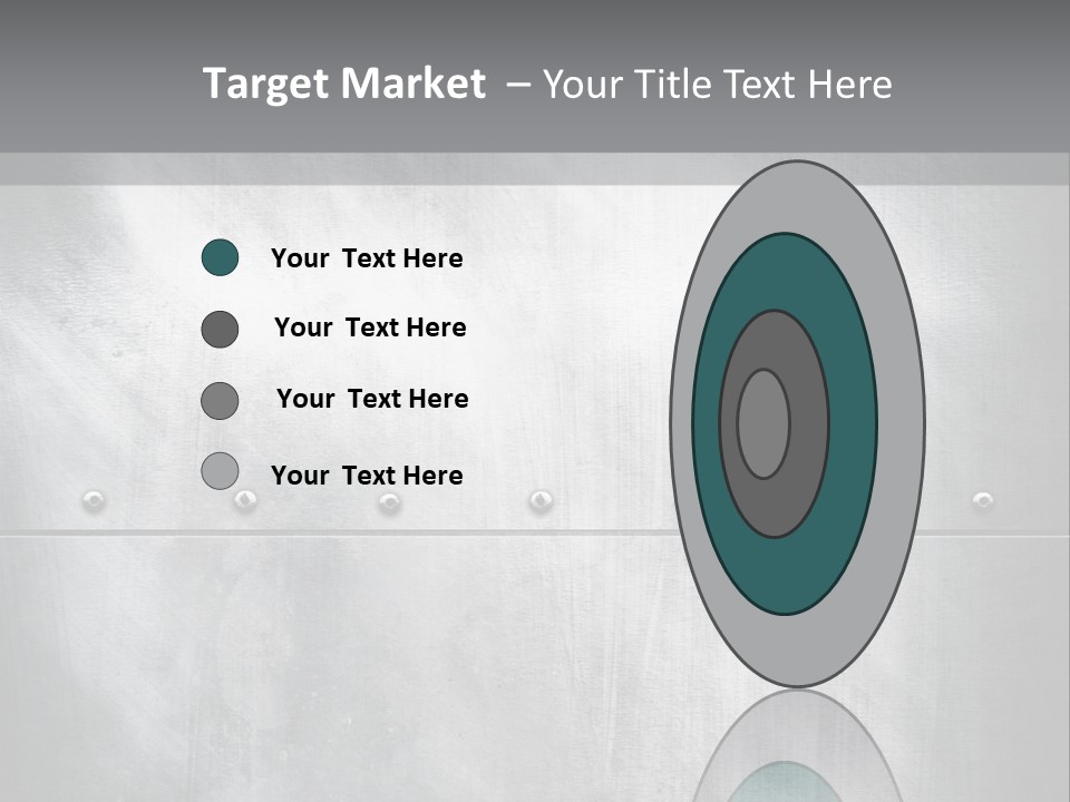 A Metal Door With Rivets And Rivets On It PowerPoint Template