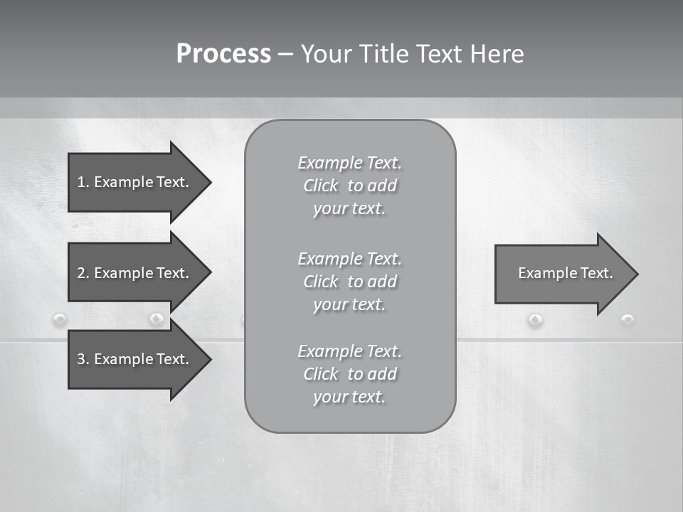 A Metal Door With Rivets And Rivets On It PowerPoint Template