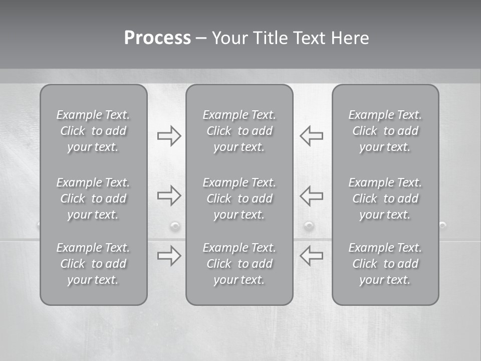 A Metal Door With Rivets And Rivets On It PowerPoint Template