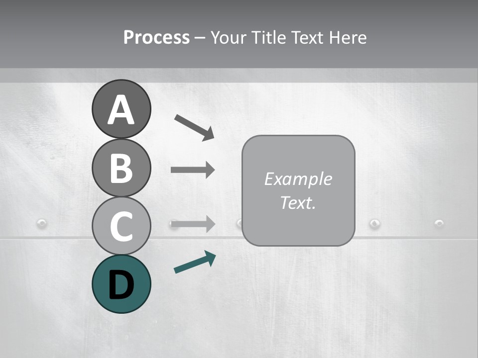 A Metal Door With Rivets And Rivets On It PowerPoint Template
