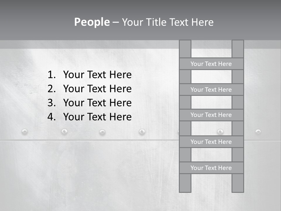 A Metal Door With Rivets And Rivets On It PowerPoint Template