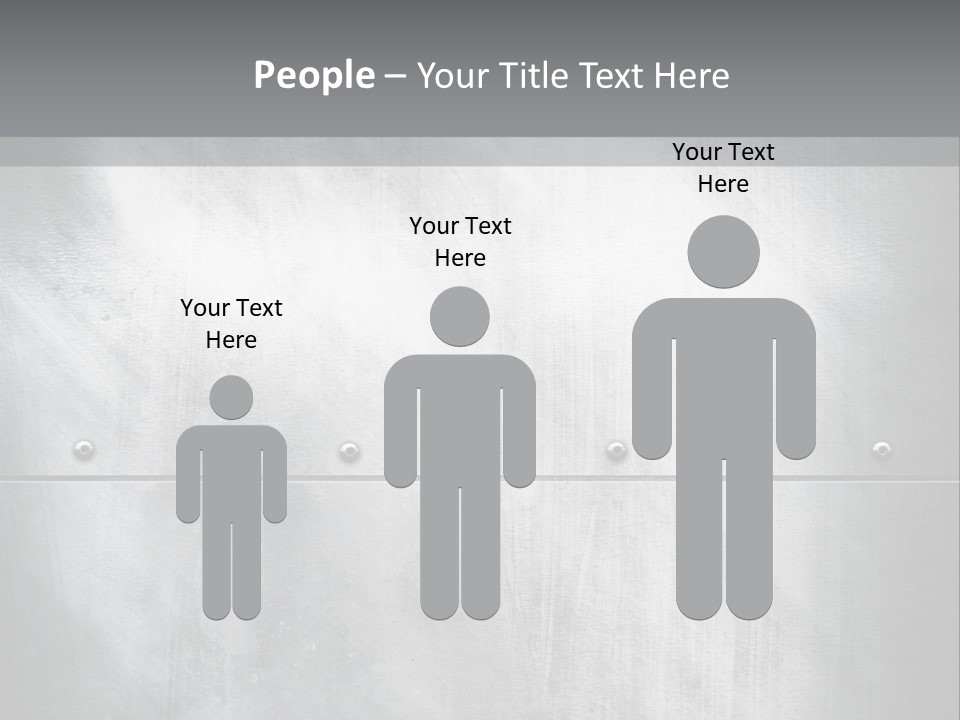 A Metal Door With Rivets And Rivets On It PowerPoint Template