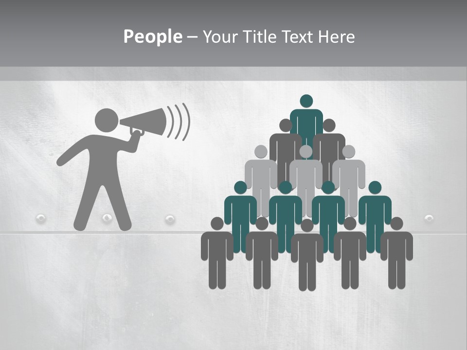 A Metal Door With Rivets And Rivets On It PowerPoint Template