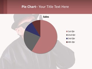 A Man In A Hat And Sunglasses Talking On A Cell Phone PowerPoint Template