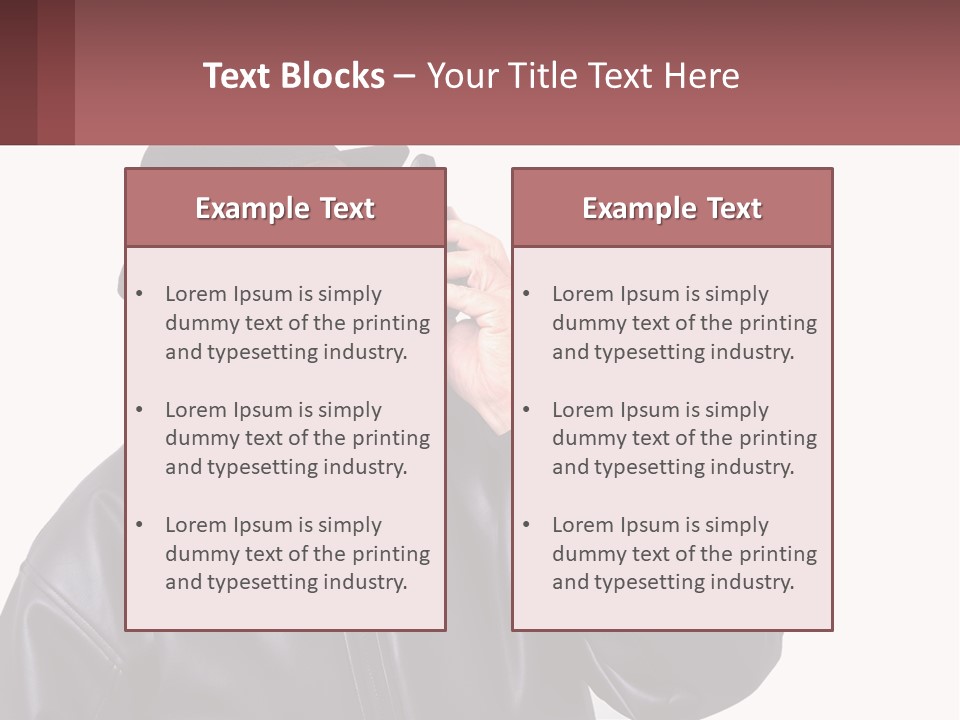 A Man In A Hat And Sunglasses Talking On A Cell Phone PowerPoint Template
