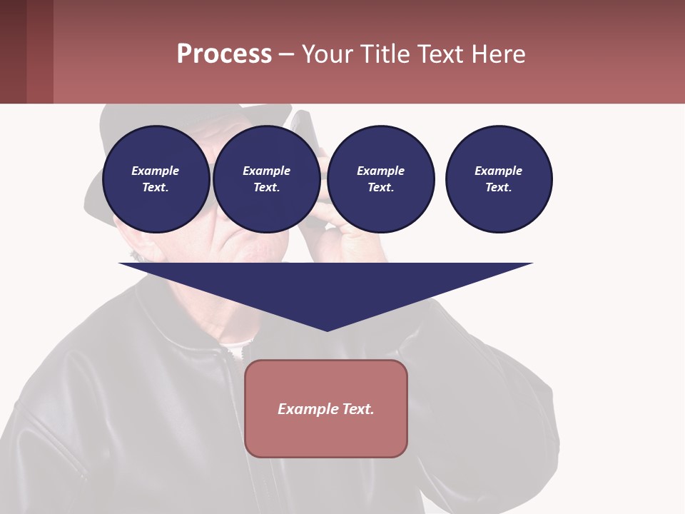 A Man In A Hat And Sunglasses Talking On A Cell Phone PowerPoint Template