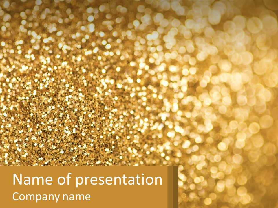 Golden Sand PowerPoint Template