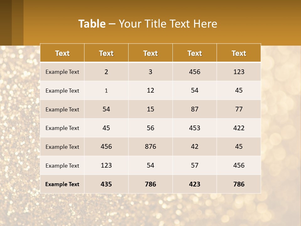 Golden Sand PowerPoint Template