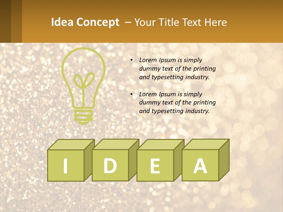 Golden Sand PowerPoint Template
