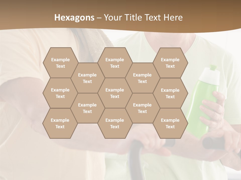 A Man And Woman Riding A Stationary Exercise Bike PowerPoint Template