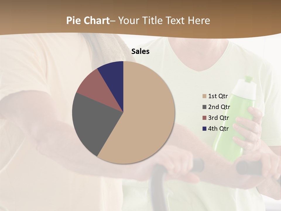 A Man And Woman Riding A Stationary Exercise Bike PowerPoint Template