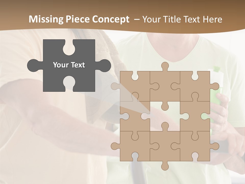 A Man And Woman Riding A Stationary Exercise Bike PowerPoint Template