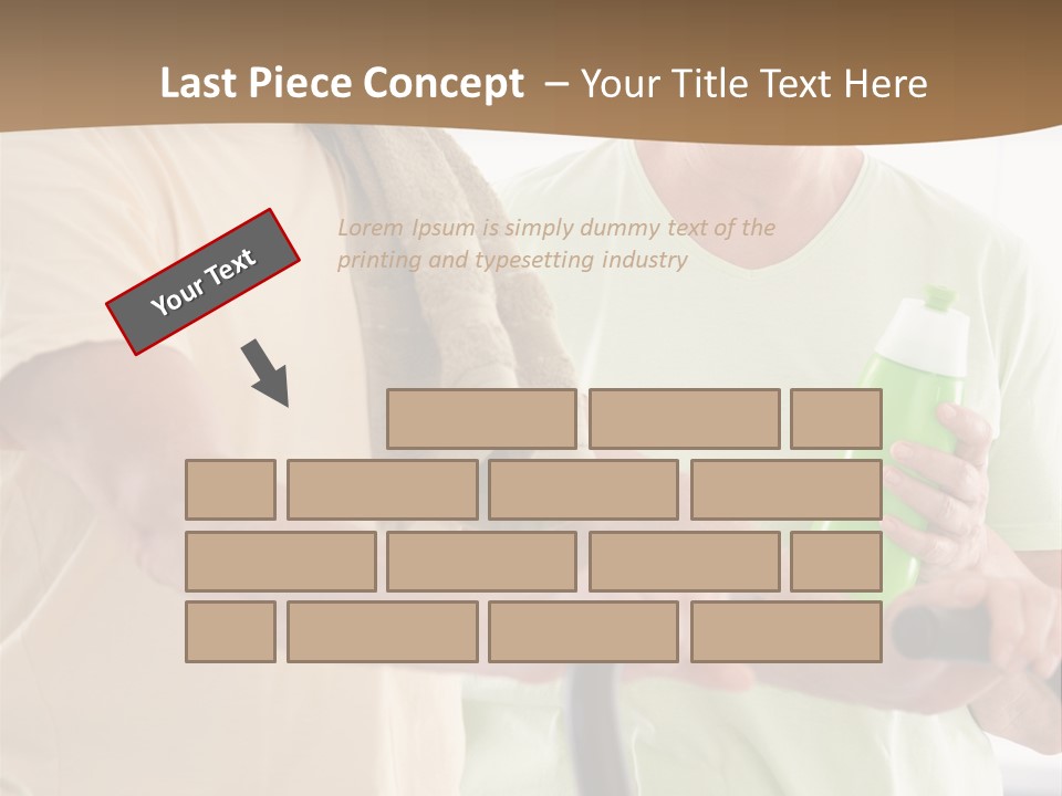 A Man And Woman Riding A Stationary Exercise Bike PowerPoint Template