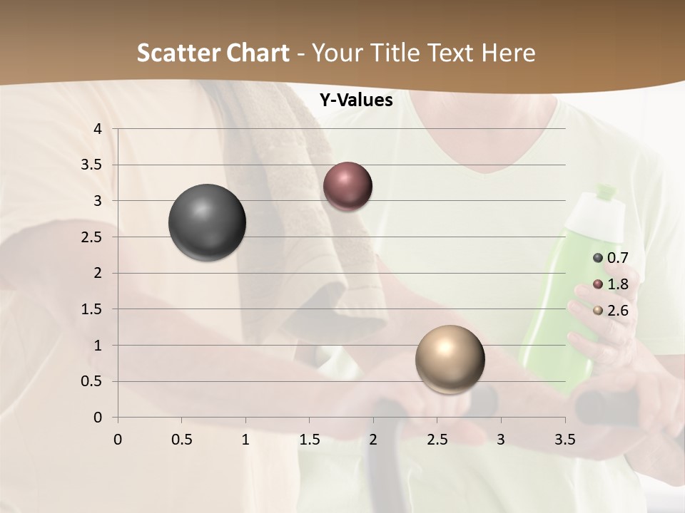 A Man And Woman Riding A Stationary Exercise Bike PowerPoint Template