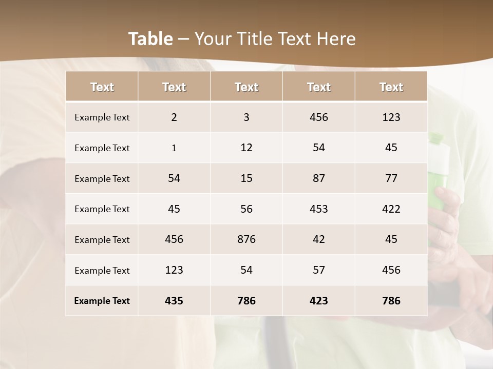 A Man And Woman Riding A Stationary Exercise Bike PowerPoint Template