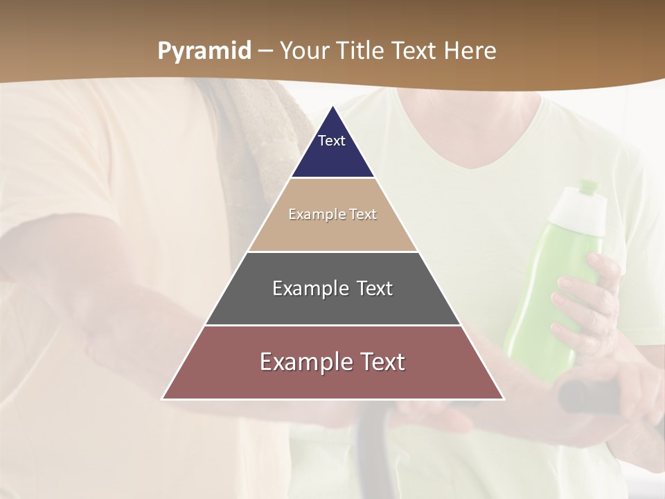 A Man And Woman Riding A Stationary Exercise Bike PowerPoint Template