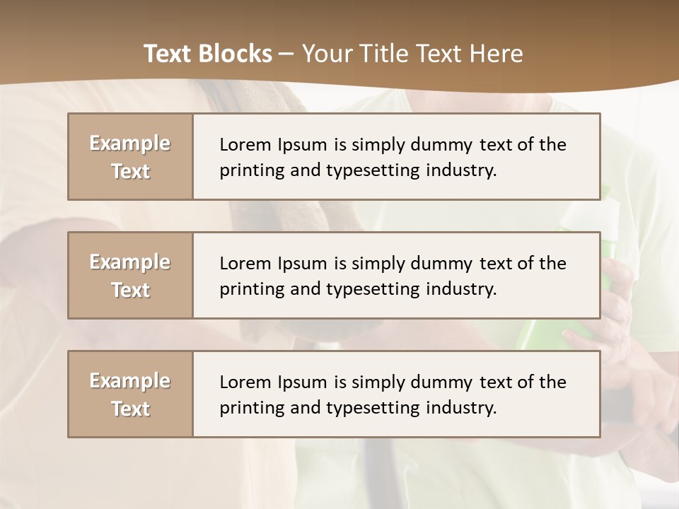 A Man And Woman Riding A Stationary Exercise Bike PowerPoint Template