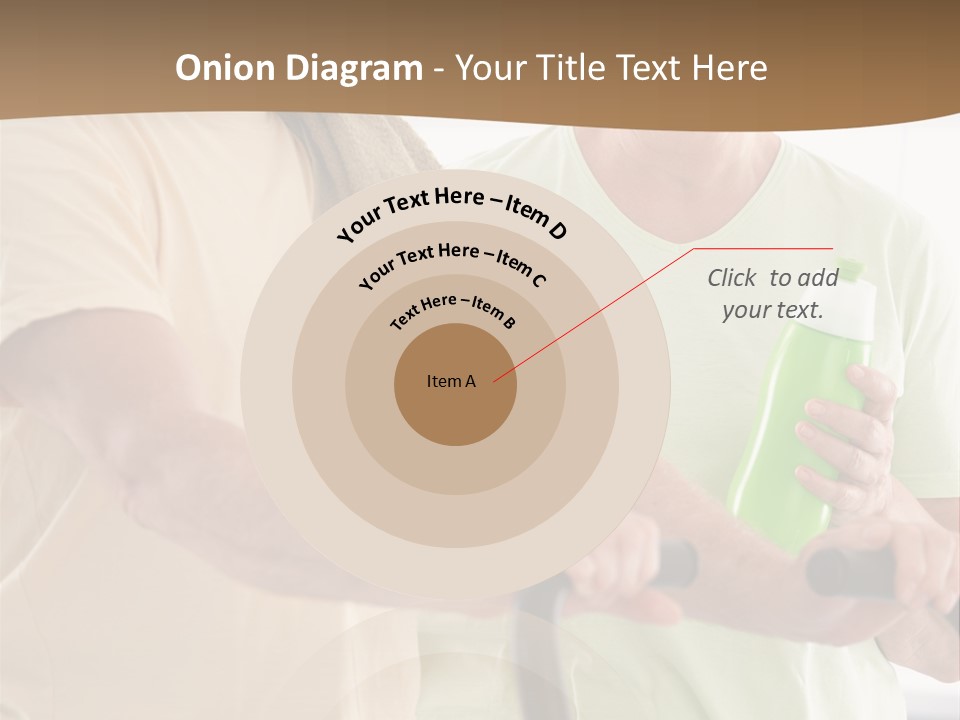 A Man And Woman Riding A Stationary Exercise Bike PowerPoint Template