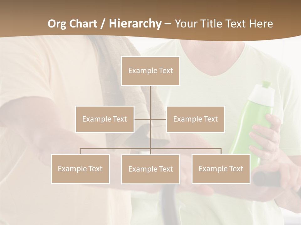 A Man And Woman Riding A Stationary Exercise Bike PowerPoint Template