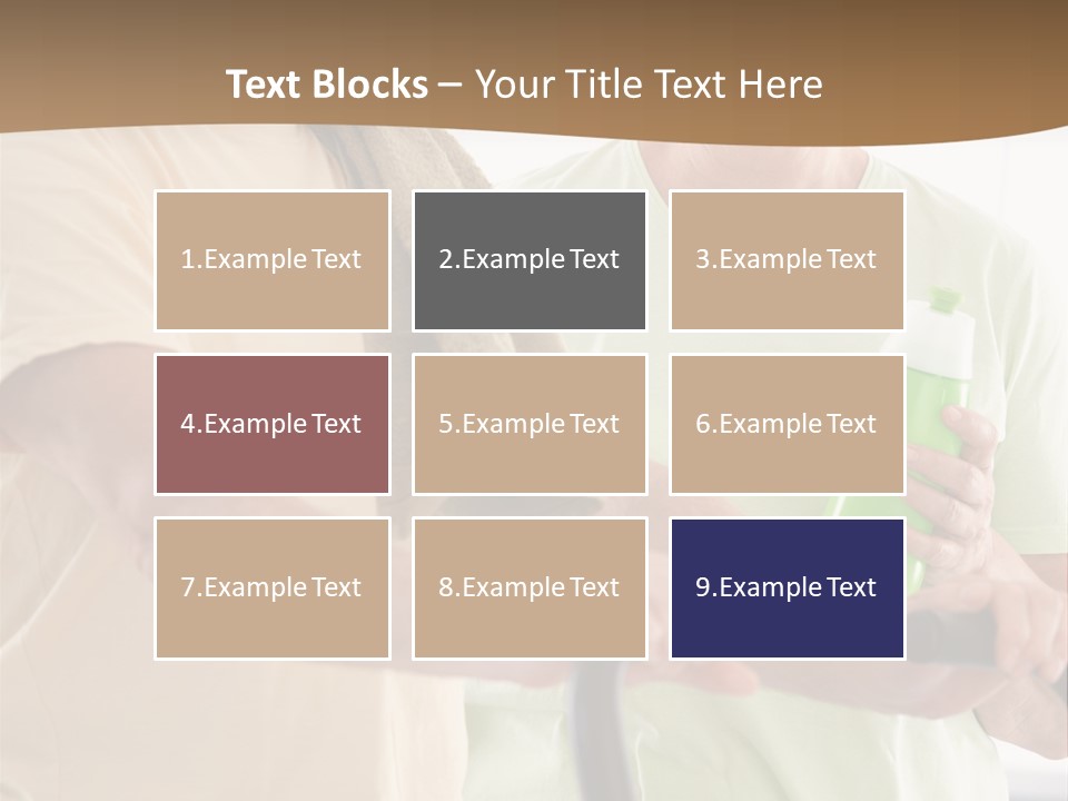 A Man And Woman Riding A Stationary Exercise Bike PowerPoint Template