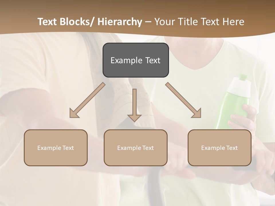 A Man And Woman Riding A Stationary Exercise Bike PowerPoint Template