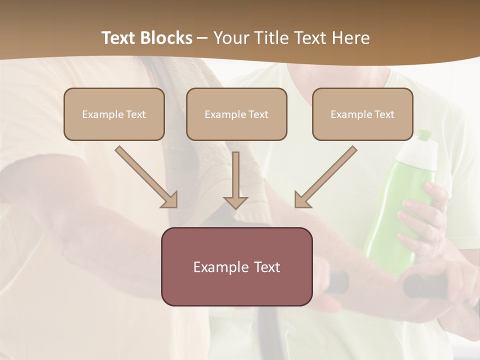 A Man And Woman Riding A Stationary Exercise Bike PowerPoint Template
