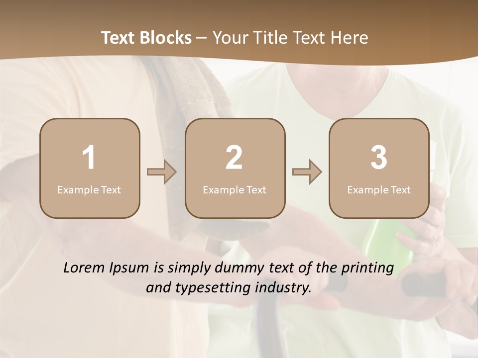 A Man And Woman Riding A Stationary Exercise Bike PowerPoint Template