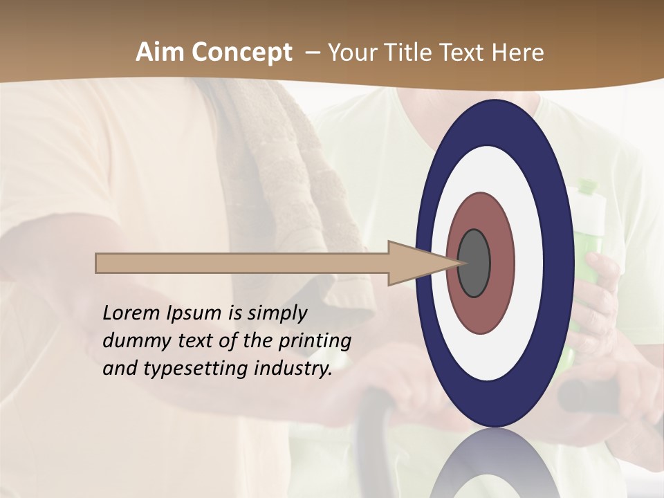 A Man And Woman Riding A Stationary Exercise Bike PowerPoint Template