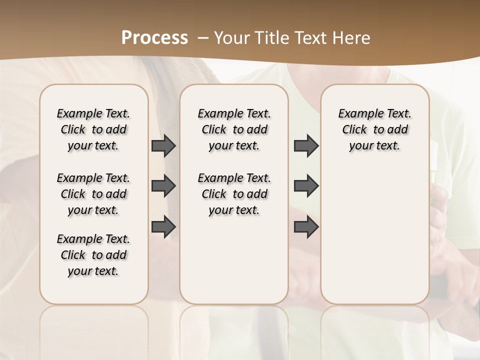A Man And Woman Riding A Stationary Exercise Bike PowerPoint Template