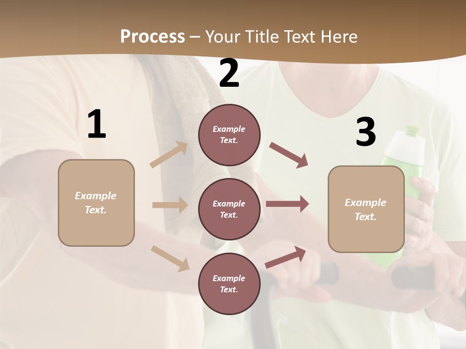 A Man And Woman Riding A Stationary Exercise Bike PowerPoint Template