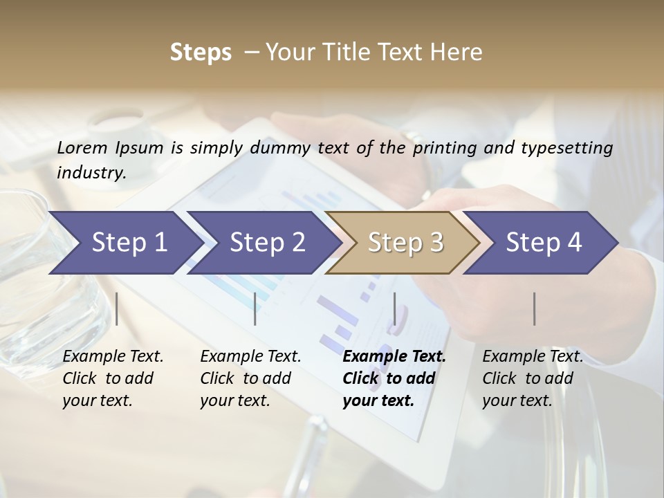 A Group Of People Sitting Around A Table With A Tablet PowerPoint Template