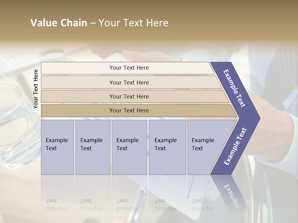 A Group Of People Sitting Around A Table With A Tablet PowerPoint Template