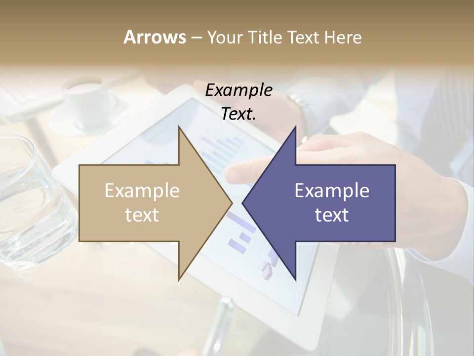 A Group Of People Sitting Around A Table With A Tablet PowerPoint Template
