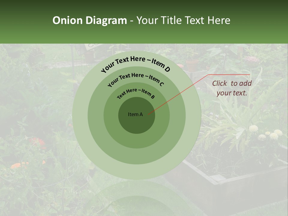 A Garden Filled With Lots Of Different Types Of Plants PowerPoint Template