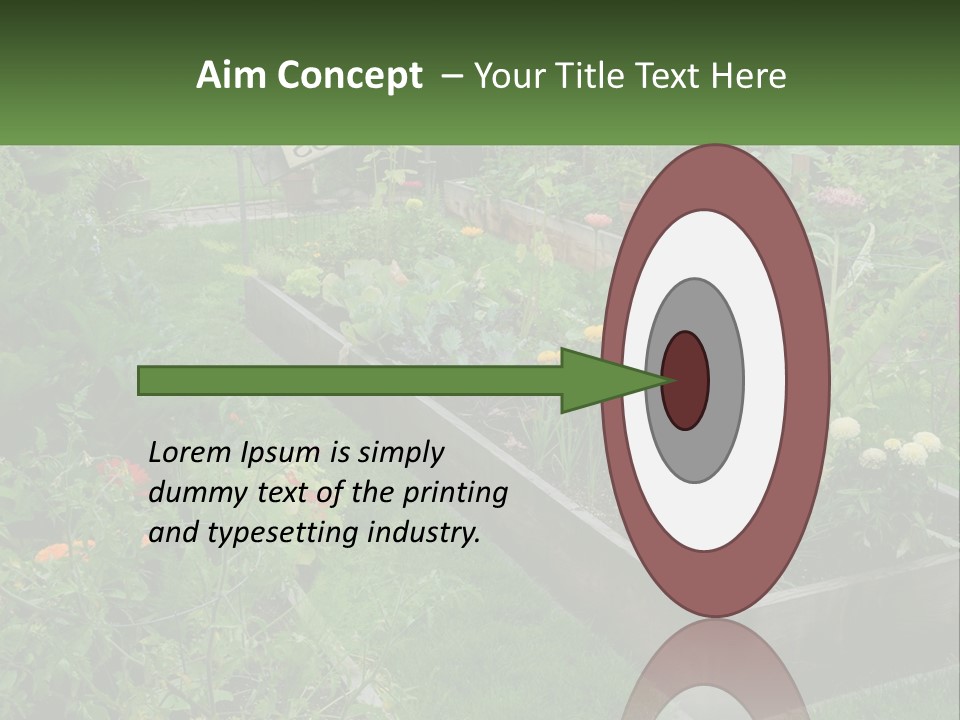 A Garden Filled With Lots Of Different Types Of Plants PowerPoint Template