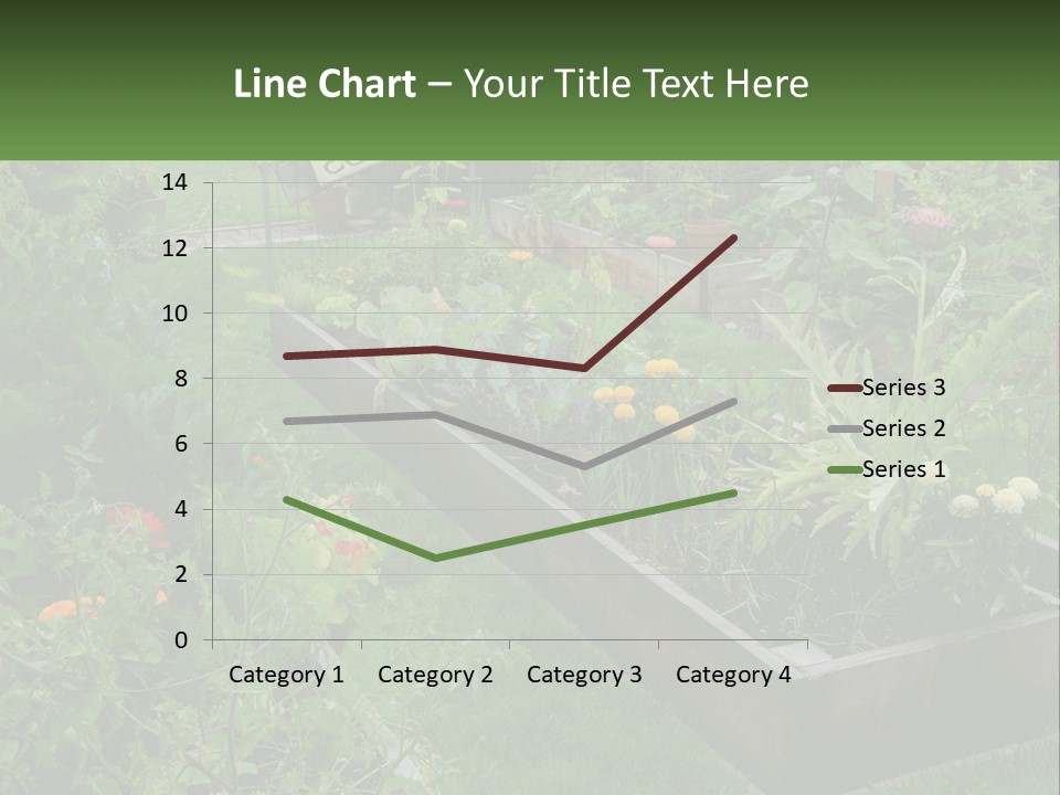 A Garden Filled With Lots Of Different Types Of Plants PowerPoint Template