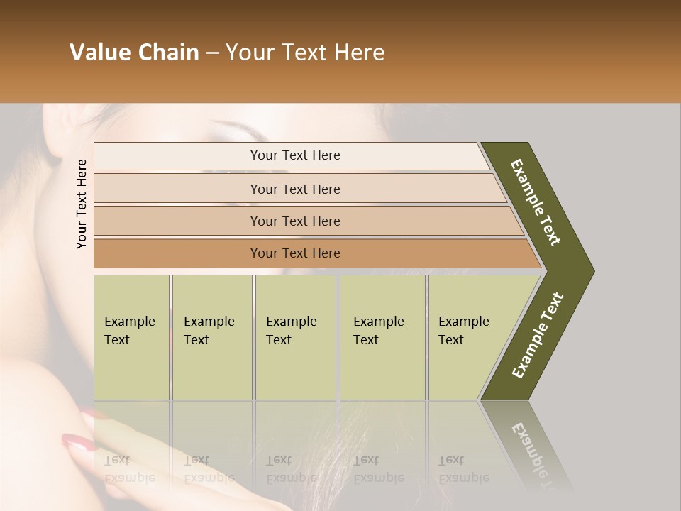 A Beautiful Woman With Red Lipstick On Her Lips PowerPoint Template