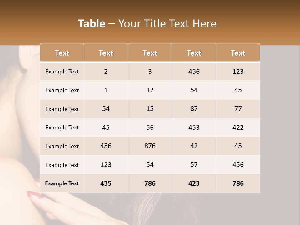 A Beautiful Woman With Red Lipstick On Her Lips PowerPoint Template