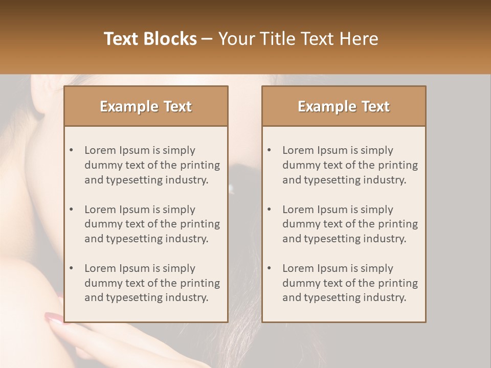 A Beautiful Woman With Red Lipstick On Her Lips PowerPoint Template