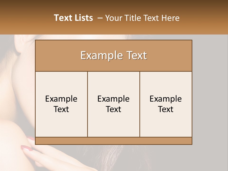 A Beautiful Woman With Red Lipstick On Her Lips PowerPoint Template