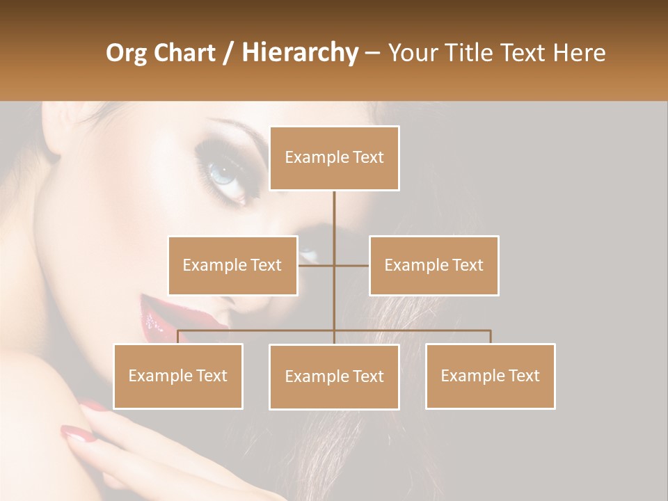 A Beautiful Woman With Red Lipstick On Her Lips PowerPoint Template