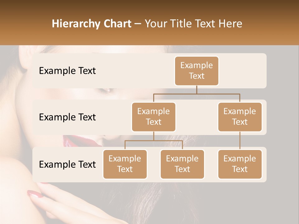 A Beautiful Woman With Red Lipstick On Her Lips PowerPoint Template