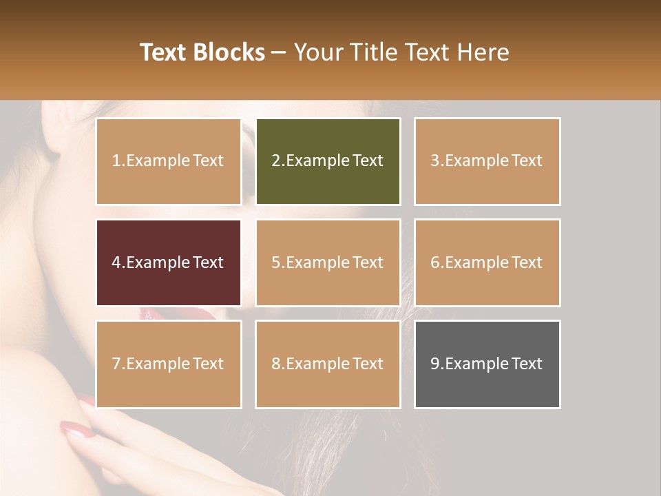 A Beautiful Woman With Red Lipstick On Her Lips PowerPoint Template