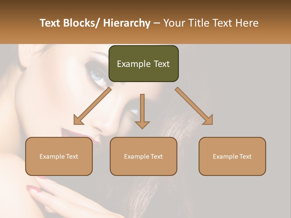 A Beautiful Woman With Red Lipstick On Her Lips PowerPoint Template