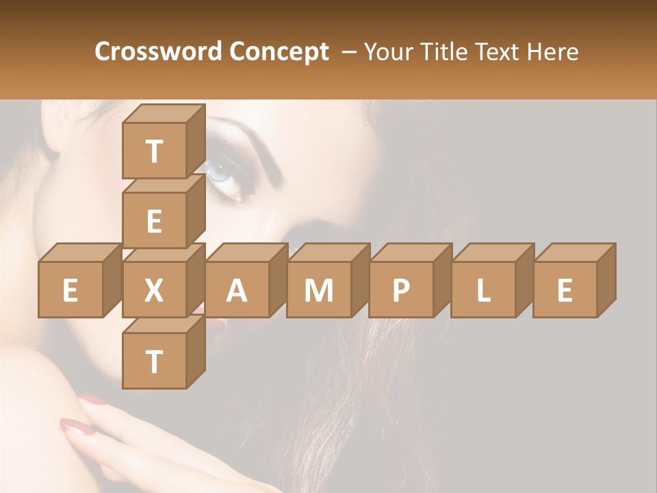 A Beautiful Woman With Red Lipstick On Her Lips PowerPoint Template