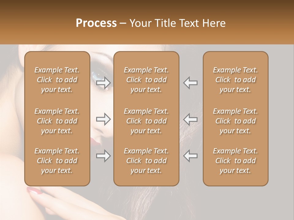 A Beautiful Woman With Red Lipstick On Her Lips PowerPoint Template